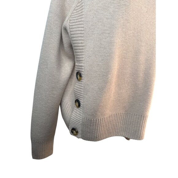 Tara Jarmon Medium Beige Merino Wool Blend Turtleneck Sweater - Picture 14 of 16